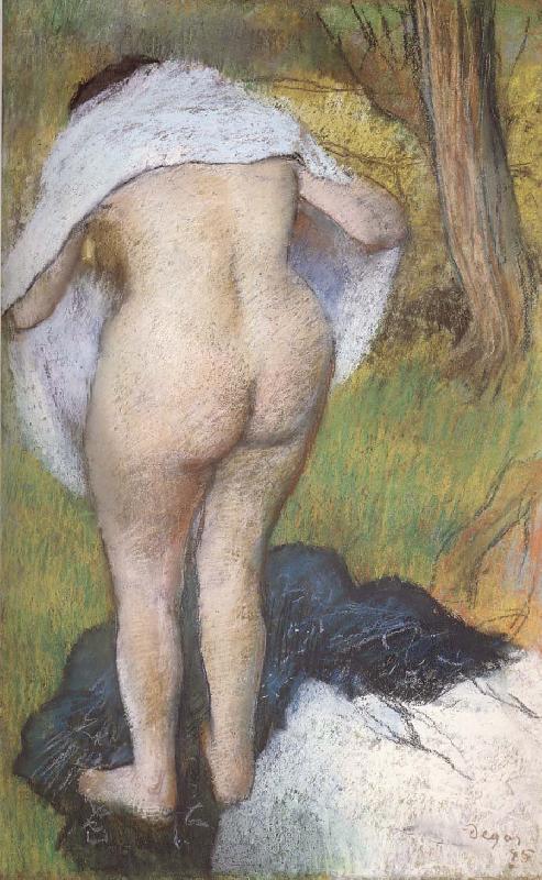 Edgar Degas Young woman who dries itself